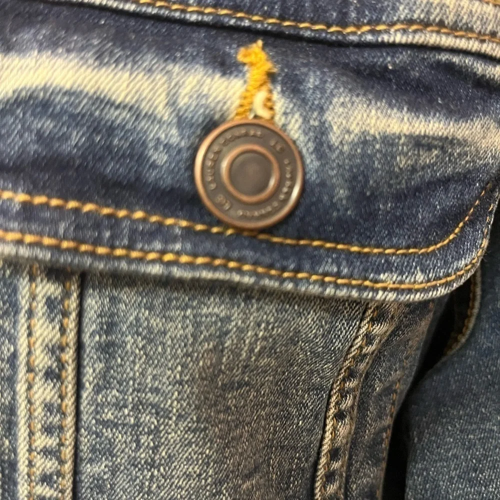 EUC LAUREN CONRAD Blue Denim Blue Jean women’s jacket button down cott…